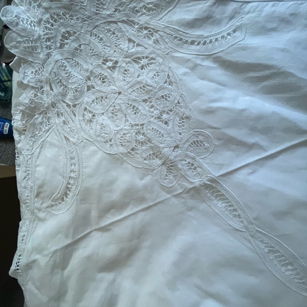 Beautiful White Lace table runner